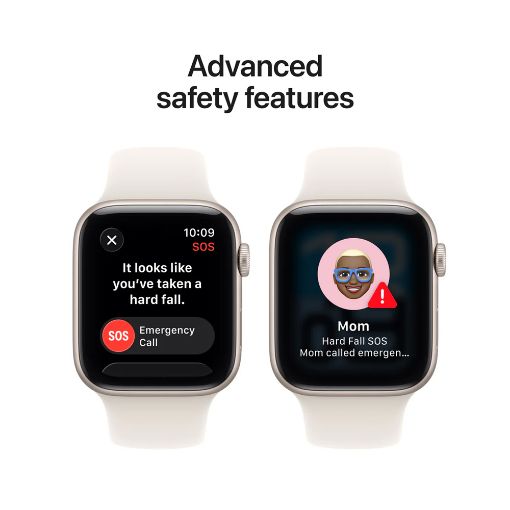Εικόνα της Apple Watch SE 3 GPS 44mm Aluminium Starlight with Starlight Sport Band (S/M) MEH34QL/A