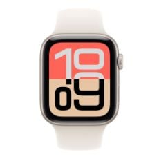 Εικόνα της Apple Watch SE 3 GPS 44mm Aluminium Starlight with Starlight Sport Band (S/M) MEH34QL/A