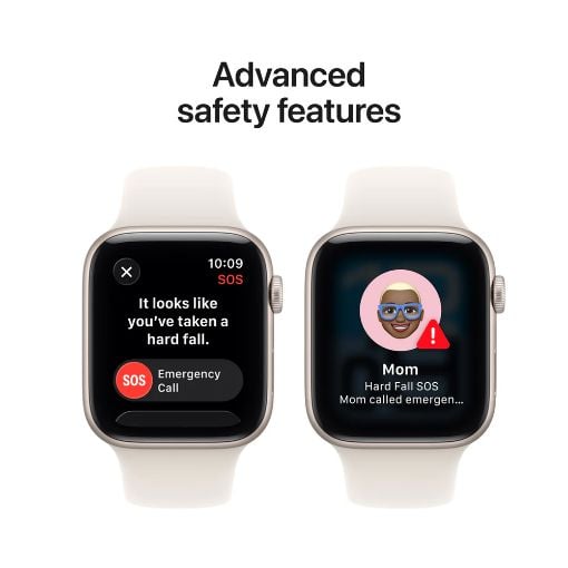 Εικόνα της Apple Watch SE 3 GPS 44mm Aluminium Starlight with Starlight Sport Band (M/L) MEHJ4QL/A