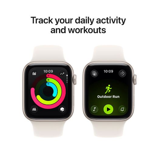 Εικόνα της Apple Watch SE 3 GPS 44mm Aluminium Starlight with Starlight Sport Band (M/L) MEHJ4QL/A