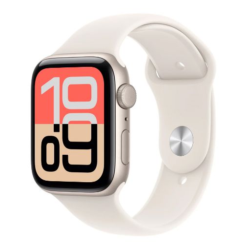 Εικόνα της Apple Watch SE 3 GPS 44mm Aluminium Starlight with Starlight Sport Band (M/L) MEHJ4QL/A