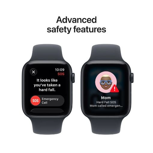 Εικόνα της Apple Watch SE 3 GPS 44mm Aluminium Midnight with Midnight Sport Band (M/L) MEHQ4QL/A