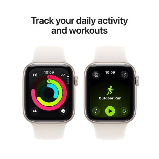 Εικόνα της Apple Watch SE 3 GPS 40mm Aluminium Starlight with Starlight Sport Band (S/M) MEH34QL/A