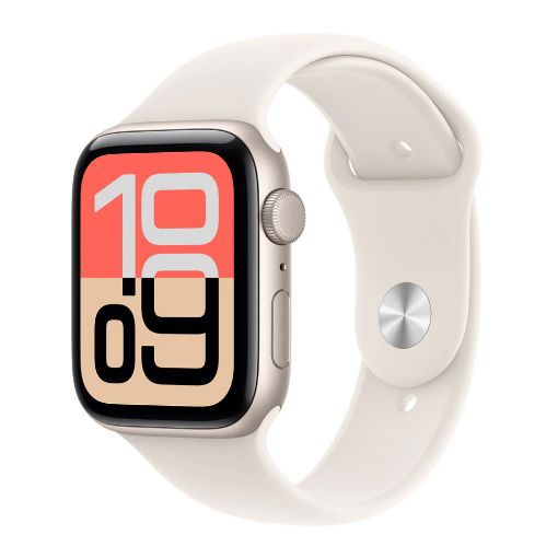 Εικόνα της Apple Watch SE 3 GPS 40mm Aluminium Starlight with Starlight Sport Band (S/M) MEH34QL/A