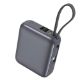Εικόνα της Power Bank QCY PB10C USB-C & Built-In Cable 10000mAh 35W Grey