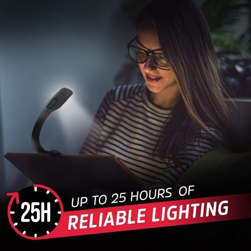 Εικόνα της Σετ Φωτιστικό Γραφείου Energizer Book Light LED με Εύκαπτο Βραχίονα Μαύρο 2τμχ 20469