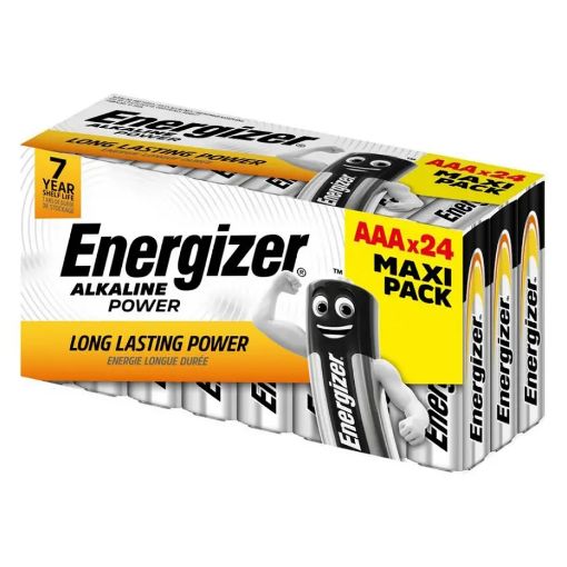 Εικόνα της Αλκαλικές Μπαταρίες AAA Energizer Alkaline Power 1.5V 24τμχ AAA-LR03-24