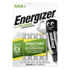 Εικόνα της Επαναφορτιζόμενες Μπαταρίες Energizer Power Plus AAA Ni-MH 500mAh 1.2V 4τμχ 19105