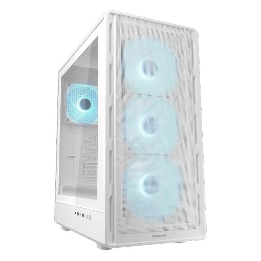 Εικόνα της Cougar AirFace Pure Pro RGB Tempered Glass White 382GA50.0004