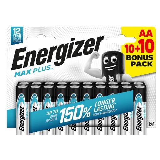 Εικόνα της Αλκαλικές Μπαταρίες AA Energizer Max Plus 1.5V 20τμχ 20626