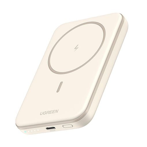 Εικόνα της Power Bank Ugreen PB560 Magnetic Wireless 5000mAh 15W Beige 25207