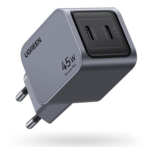 Εικόνα της Φορτιστής Ugreen Nexode Pro 2 x USB-C GaN 45W Grey 35008