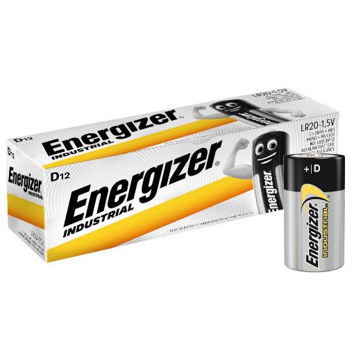 Εικόνα της Αλκαλικές Μπαταρίες D Energizer Industrial 1.5V 12τμχ 3410