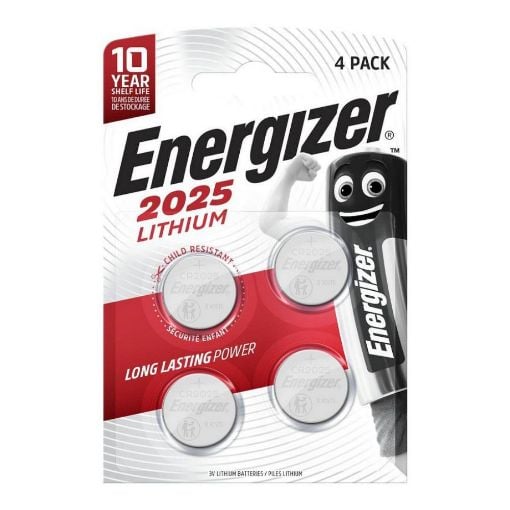 Εικόνα της Μπαταρίες Λιθίου Energizer CR2025 3V 4τμχ 20919