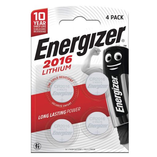 Εικόνα της Μπαταρία Λιθίου Energizer CR2016 3V 4τμχ 20918