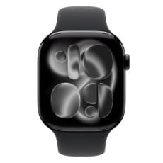 Εικόνα της Apple Watch Series 11 GPS 46mm Aluminium Jet Black with Black Sport Band (S/M) MEUW4QL/A