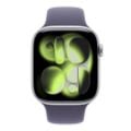 Εικόνα της Apple Watch Series 11 GPS 46mm Aluminium Silver with Purple Fog Sport Band (S/M) MEV94QL/A