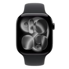 Εικόνα της Apple Watch Series 11 GPS 46mm Aluminium Jet Black with Black Sport Band (M/L) MEUX4QL/A