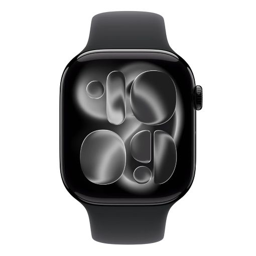 Εικόνα της Apple Watch Series 11 GPS 46mm Aluminium Jet Black with Black Sport Band (M/L) MEUX4QL/A