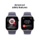 Εικόνα της Apple Watch Series 11 GPS 46mm Aluminium Silver with Purple Fog Sport Band (M/L) MEVA4QL/A