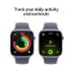 Εικόνα της Apple Watch Series 11 GPS 46mm Aluminium Silver with Purple Fog Sport Band (M/L) MEVA4QL/A