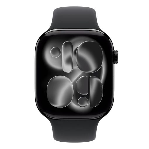Εικόνα της Apple Watch Series 11 GPS 42mm Aluminium Jet Black with Black Sport Band (S/M) MEQT4QL/A