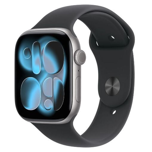 Εικόνα της Apple Watch Series 11 GPS 42mm Aluminium Space Grey with Black Sport Band (S/M) MEQW4QL/A