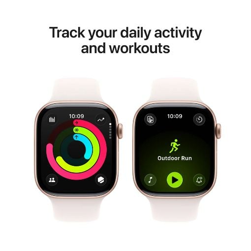 Εικόνα της Apple Watch Series 11 GPS 42mm Aluminium Rose Gold with Light Blush Sport Band (S/M) MEU04QL/A