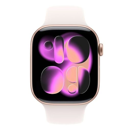 Εικόνα της Apple Watch Series 11 GPS 42mm Aluminium Rose Gold with Light Blush Sport Band (S/M) MEU04QL/A