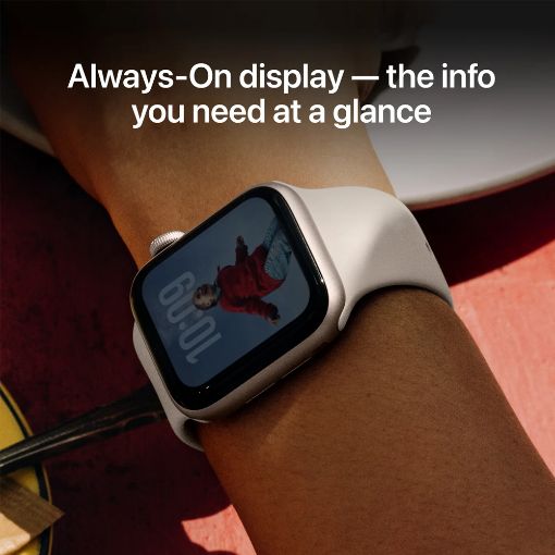 Εικόνα της Apple Watch SE 3 GPS 40mm Aluminium Starlight with Starlight Sport Band (M/L) MEH54QL/A