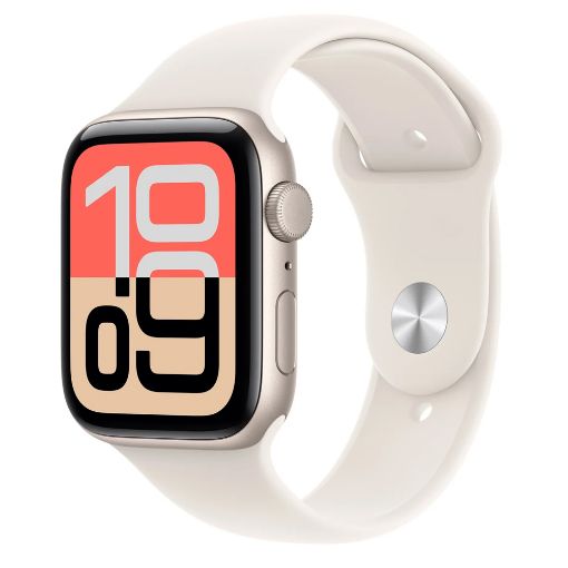 Εικόνα της Apple Watch SE 3 GPS 40mm Aluminium Starlight with Starlight Sport Band (M/L) MEH54QL/A