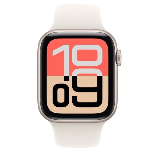 Εικόνα της Apple Watch SE 3 GPS 40mm Aluminium Starlight with Starlight Sport Band (M/L) MEH54QL/A