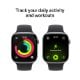 Εικόνα της Apple Watch Series 11 GPS + Cellular 46mm Aluminium Space Grey with Black Sport Band (S/M) MFC94QL/A