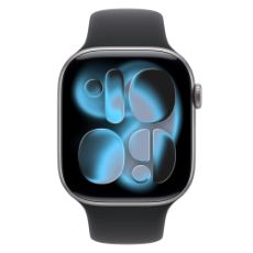 Εικόνα της Apple Watch Series 11 GPS + Cellular 46mm Aluminium Space Grey with Black Sport Band (S/M) MFC94QL/A