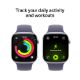 Εικόνα της Apple Watch Series 11 GPS + Cellular 46mm Aluminium Silver with Purple Fog Sport Band (M/L) MFCR4QL/A