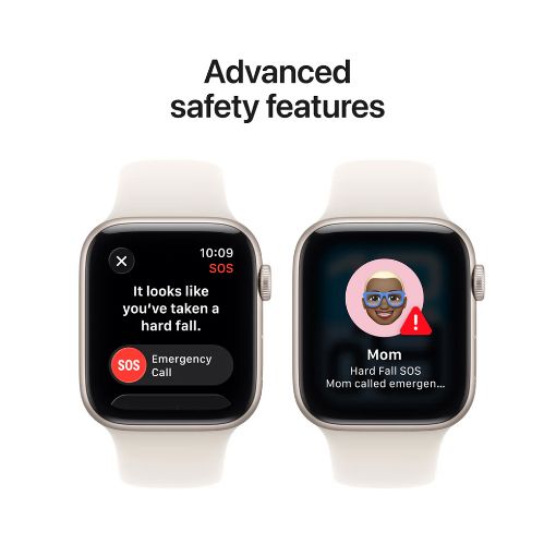 Εικόνα της Apple Watch SE 3 GPS + Cellular 44mm Aluminium Starlight with Starlight Sport Band (S/M) MEPE4QL/A