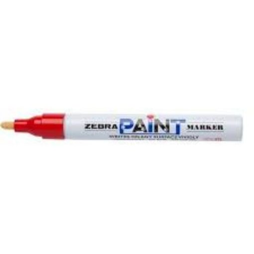 Εικόνα της Μαρκαδόρος Λαδιού Zebra Paint Marker 3mm Red ZB-51013