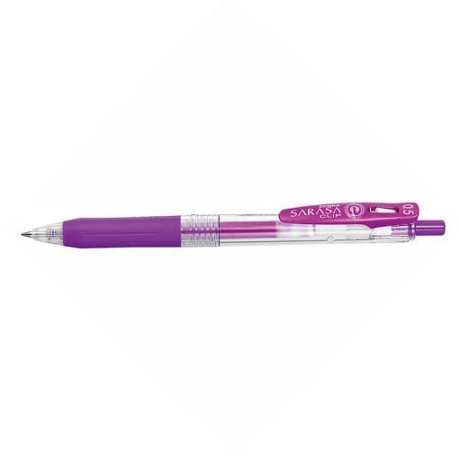 Εικόνα της Στυλό Zebra Sarasa Clip Retractable GelPen 0.5mm Violet ZB-35138