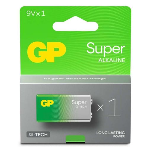 Εικόνα της Αλκαλική Μπαταρία 9V GP Batteries Super 20309