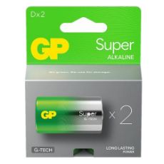 Εικόνα της Αλκαλικές Μπαταρίες D GP Batteries Super 1.5V 2τμχ 20308