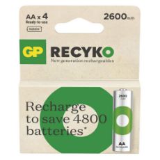 Εικόνα της Επαναφορτιζόμενες Μπαταρίες GP Batteries Recyko AA Ni-MH 2600mAh 1.2V 4τμχ 20440