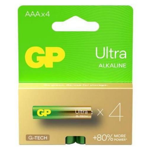 Εικόνα της Αλκαλικές Μπαταρίες AAA GP Batteries Ultra 1.5V 4τμχ 20477