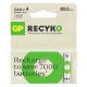 Εικόνα της Επαναφορτιζόμενες Μπαταρίες GP Batteries Recyko AAA Ni-MH 850mAh 1.2V 4τμχ 20979