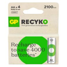 Εικόνα της Επαναφορτιζόμενες Μπαταρίες GP Batteries Recyko AA Ni-MH 2100mAh 1.2V 4τμχ 20982