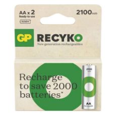 Εικόνα της Επαναφορτιζόμενες Μπαταρίες GP Batteries Recyko AA Ni-MH 2100mAh 1.2V 2τμχ 21001