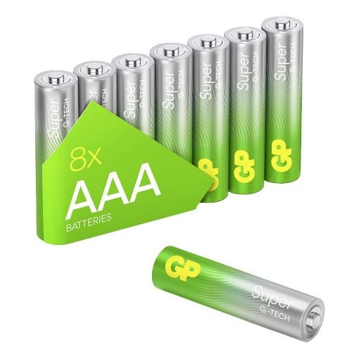 Εικόνα της Αλκαλικές Μπαταρίες AAA GP Batteries Super 1.5V 8τμχ 21461