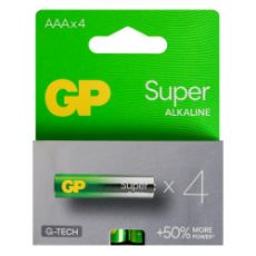 Εικόνα της Αλκαλικές Μπαταρίες AAA GP Batteries Super 1.5V 4τμχ 20333