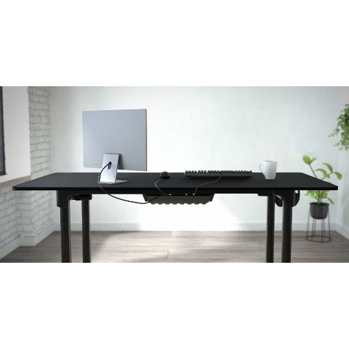 Εικόνα της Gaming Desk Cougar E-Grav 160 με Ρυθμιζόμενο Ύψος 160 x 75 x 73-118 cm Μαύρο 3MGRV4WB.0001