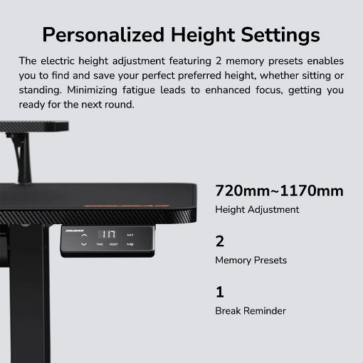 Εικόνα της Gaming Desk Cougar E-Star 120 Black 3MSTA1WB.0001