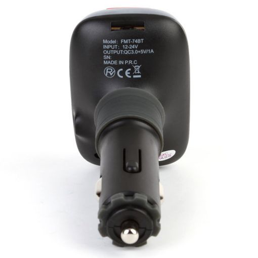 Εικόνα της FM Transmitter & Φορτιστής Αυτοκινήτου Akai FMT-74BT Bluetooth Black/Red